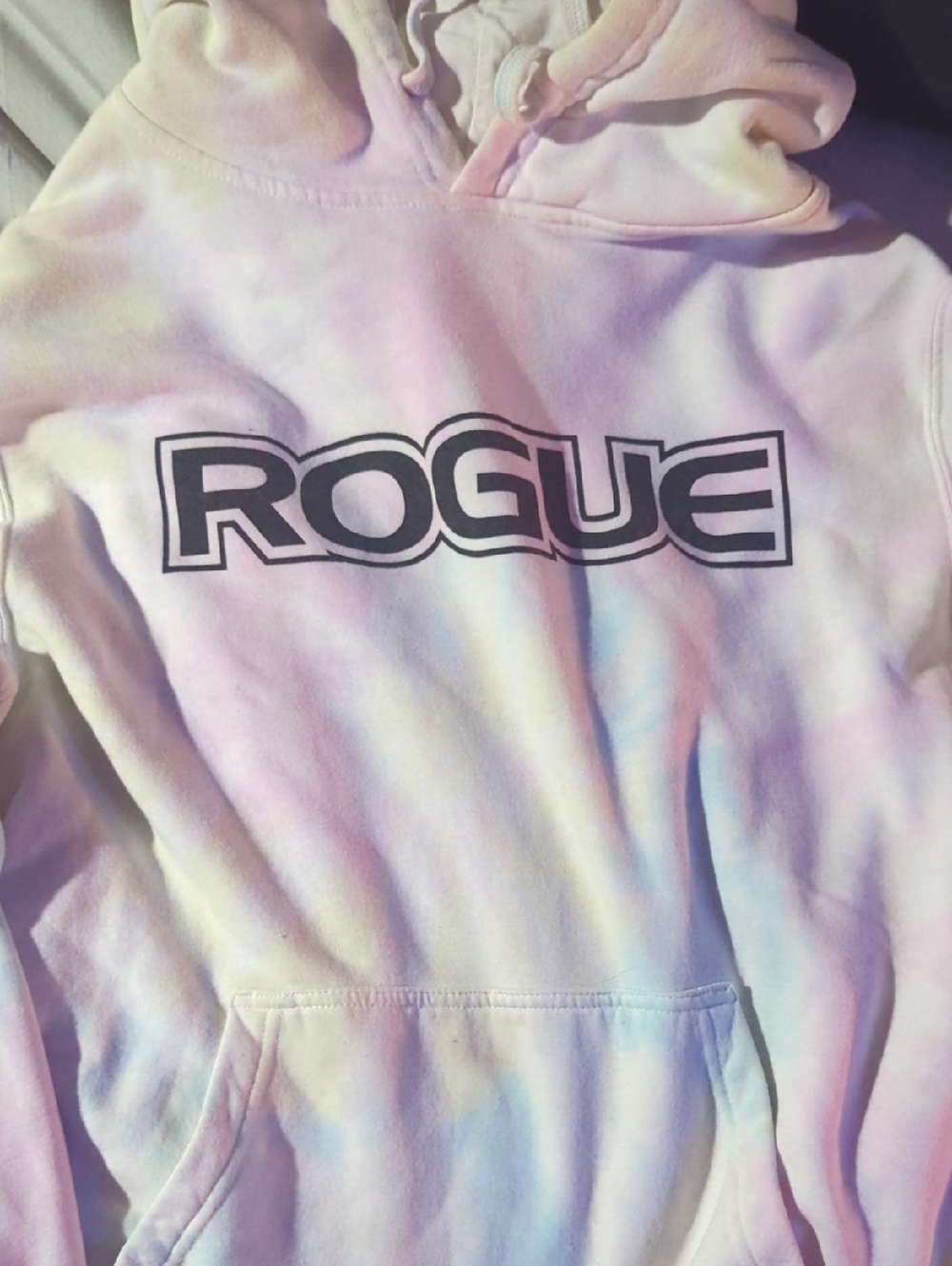 Rogue Pastel Tie-Dye Hoodie with Black Logo